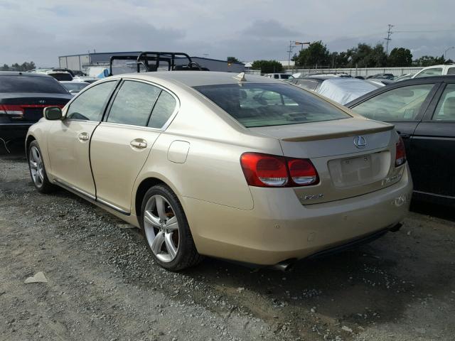 JTHBE96S770022612 - 2007 LEXUS GS GOLD photo 3