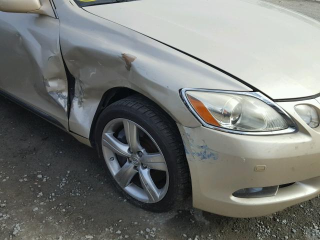 JTHBE96S770022612 - 2007 LEXUS GS Dorado foto 9