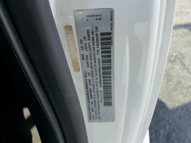 3VWRW3AG0AM011840 - 2010 VOLKSWAGEN NEW BEETLE Ağ foto 10