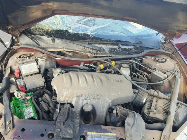 2G1WH52K549426379 - 2004 CHEVROLET IMPALA LS BURGUNDY photo 7