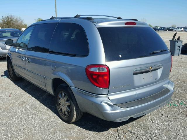 2C8GP64L15R586981 - 2005 CHRYSLER TOWN & COU BLUE photo 3