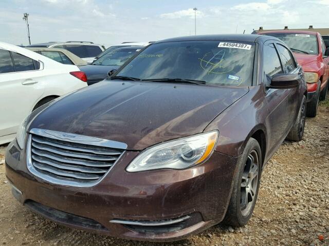 1C3CCBBB2DN542518 - 2013 CHRYSLER 200 TOURIN BROWN photo 2