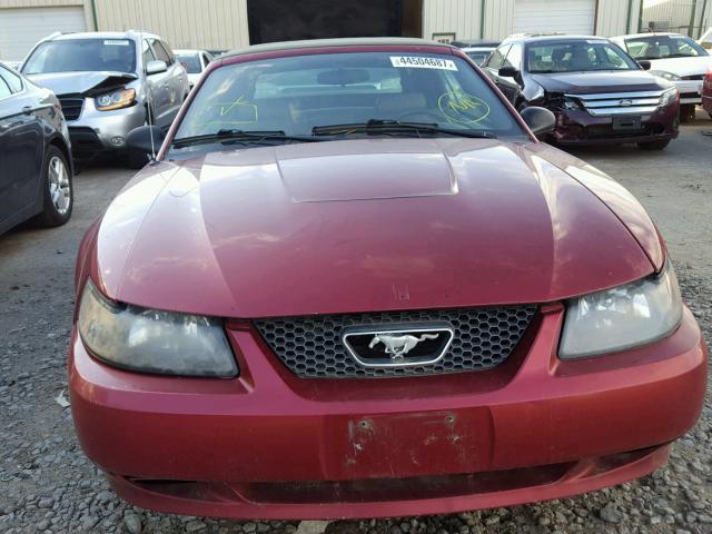 1FAFP44404F112672 - 2004 FORD MUSTANG BURGUNDY photo 9