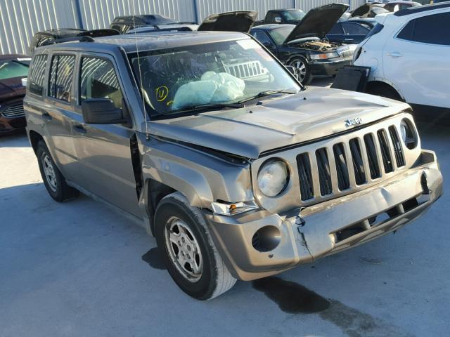 1J8FT28W58D575858 - 2008 JEEP PATRIOT SP TAN photo 1