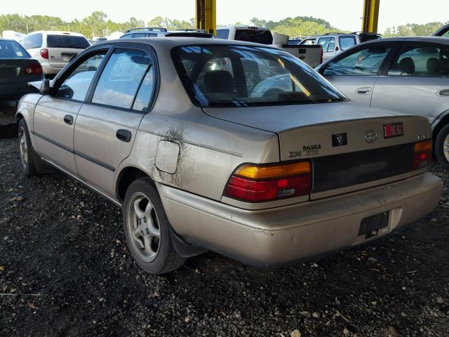 1NXAE09B4RZ168137 - 1994 TOYOTA COROLLA LE GOLD photo 3