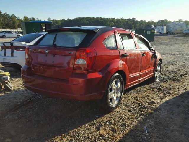 1B3HB48B98D539233 - 2008 DODGE CALIBER SX RED photo 4