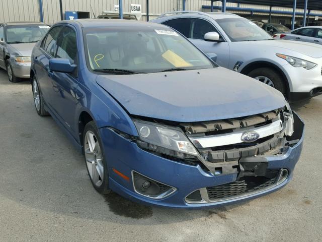 3FAHP0DCXAR192487 - 2010 FORD FUSION SPO BLUE photo 1