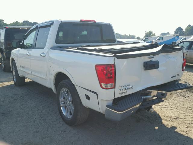 1N6BA0ED5EN520316 - 2014 NISSAN TITAN S WHITE photo 3