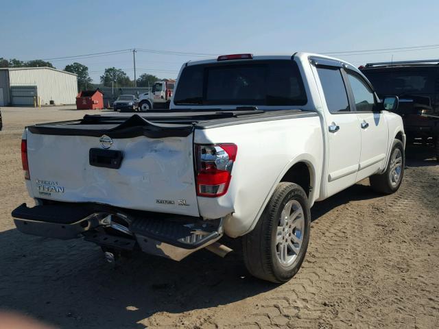 1N6BA0ED5EN520316 - 2014 NISSAN TITAN S WHITE photo 4