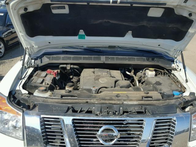 1N6BA0ED5EN520316 - 2014 NISSAN TITAN S WHITE photo 7