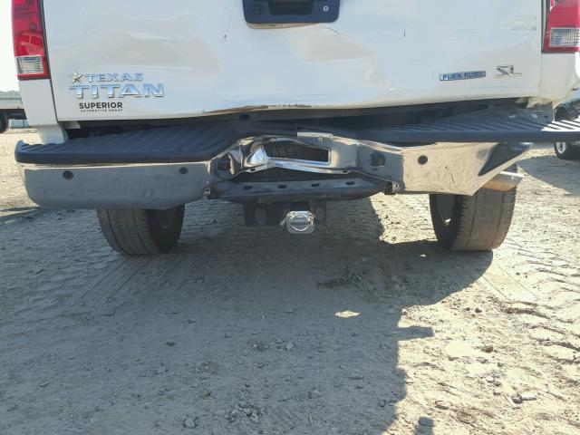 1N6BA0ED5EN520316 - 2014 NISSAN TITAN S WHITE photo 9