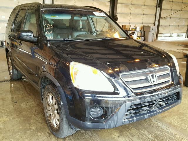 JHLRD78995C038584 - 2005 HONDA CR-V SE BLACK photo 1