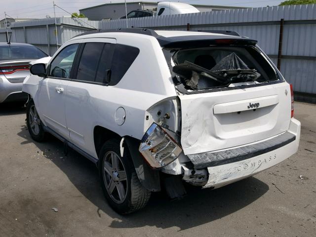 1J4NT4FB7AD578517 - 2010 JEEP COMPASS SP WHITE photo 3