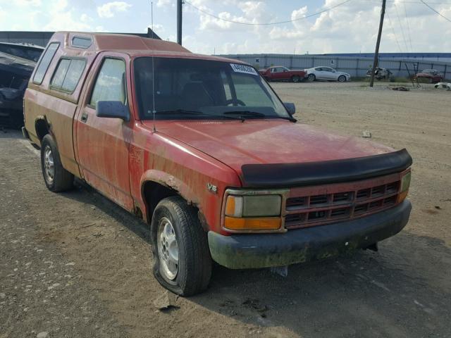 1B7FL26X8SW901327 - 1995 DODGE DAKOTA RED photo 1