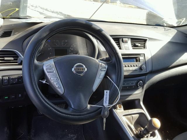 3N1AB7AP1GY303844 - 2016 NISSAN SENTRA S BLUE photo 9