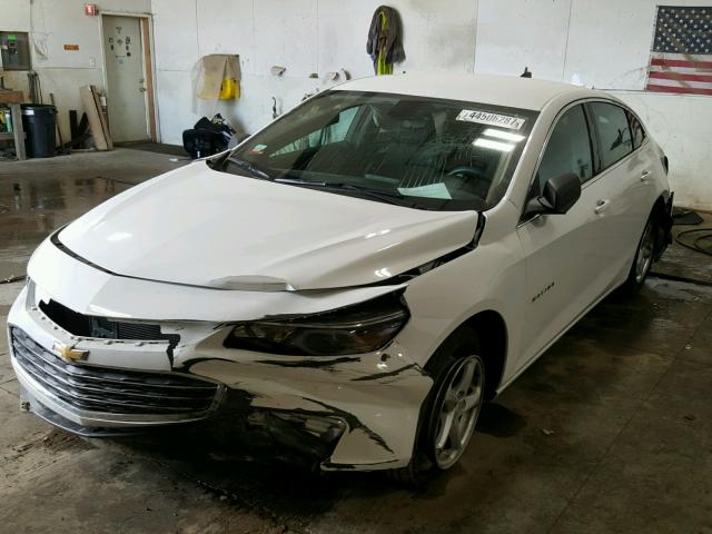 1G1ZB5ST2HF142664 - 2017 CHEVROLET MALIBU LS WHITE photo 2