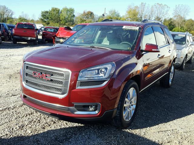 1GKKRRKD1FJ284538 - 2015 GMC ACADIA SLT RED photo 2