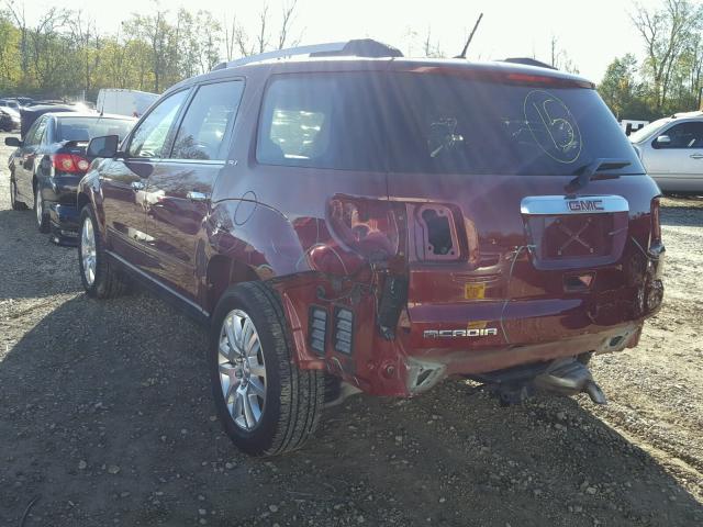 1GKKRRKD1FJ284538 - 2015 GMC ACADIA SLT RED photo 3