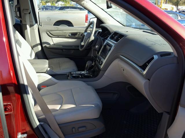 1GKKRRKD1FJ284538 - 2015 GMC ACADIA SLT წითელი ფოტო 5