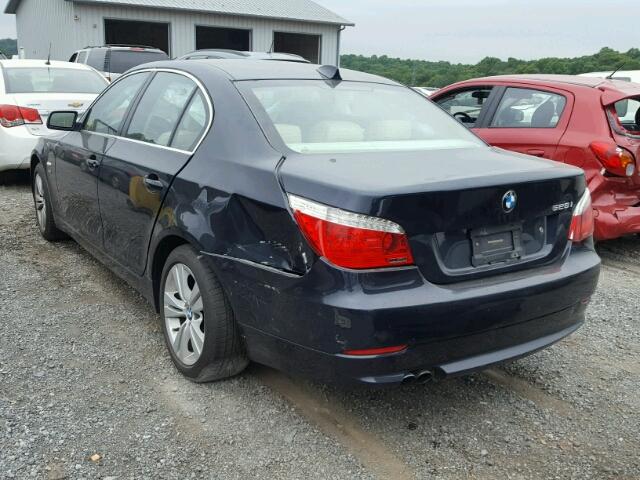 WBANV13549C151372 - 2009 BMW 528 XI BLUE photo 3