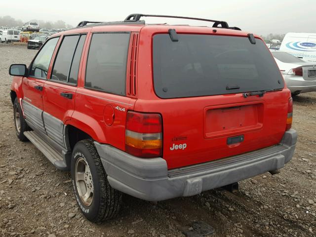 1J4GZ58S7WC247945 - 1998 JEEP GRAND CHER RED photo 3