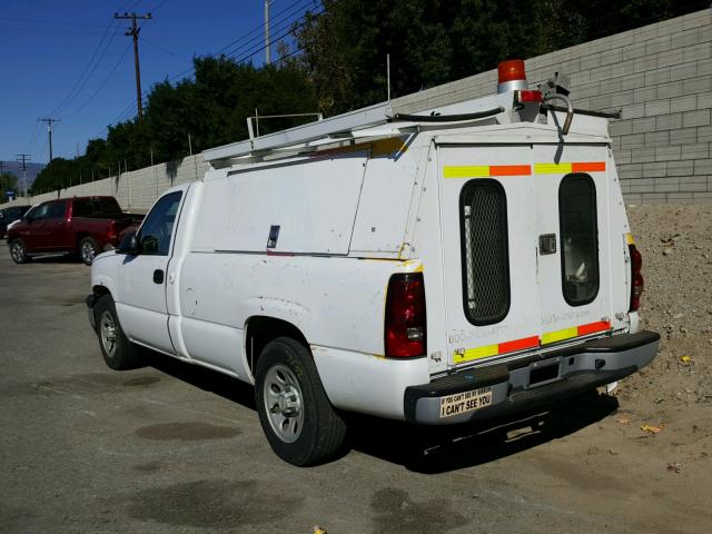 1GCEC14X27Z149073 - 2007 CHEVROLET SILVERADO WHITE photo 3