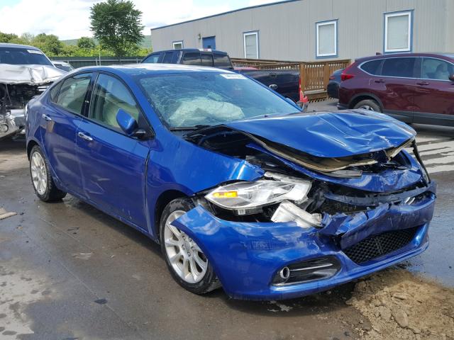 1C3CDFCH4DD320415 - 2013 DODGE DART LIMIT BLUE photo 1