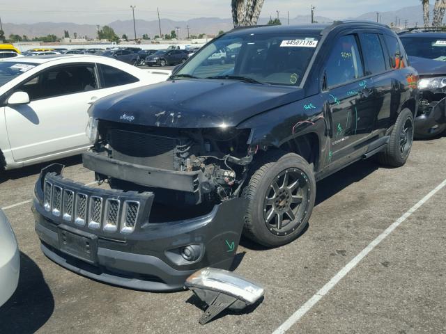 1C4NJCBBXCD505365 - 2012 JEEP COMPASS SP BLACK photo 2