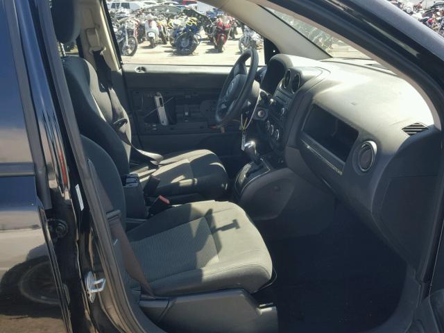 1C4NJCBBXCD505365 - 2012 JEEP COMPASS SP BLACK photo 5