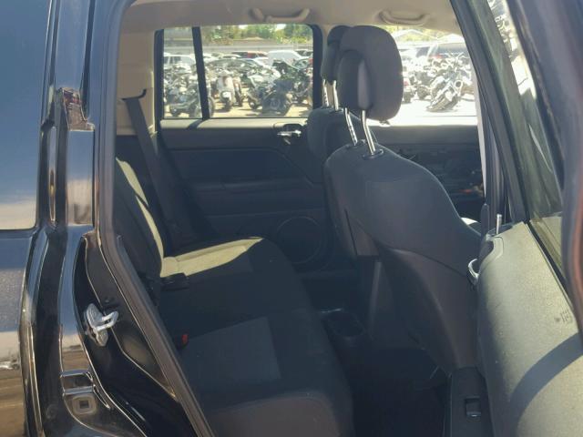 1C4NJCBBXCD505365 - 2012 JEEP COMPASS SP BLACK photo 6