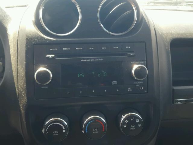 1C4NJCBBXCD505365 - 2012 JEEP COMPASS SP BLACK photo 9