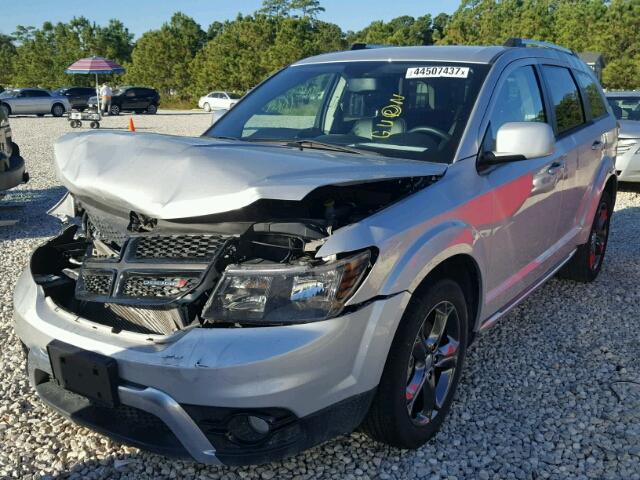 3C4PDCGB4ET260701 - 2014 DODGE JOURNEY SILVER photo 2