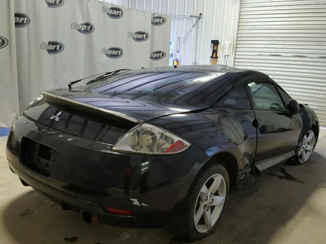 4A3AK24F17E018154 - 2007 MITSUBISHI ECLIPSE GS BLACK photo 4