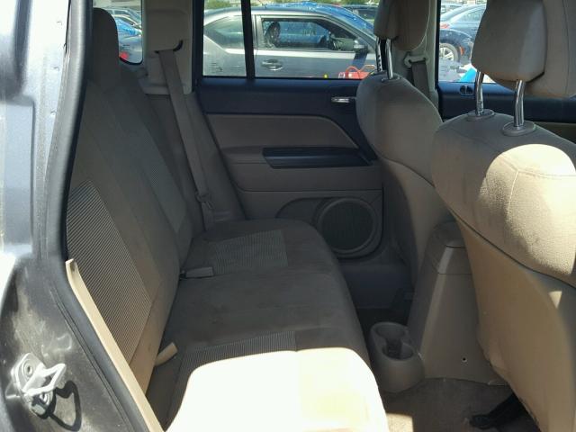 1J4NT1FA6BD287241 - 2011 JEEP COMPASS SP GRAY photo 6