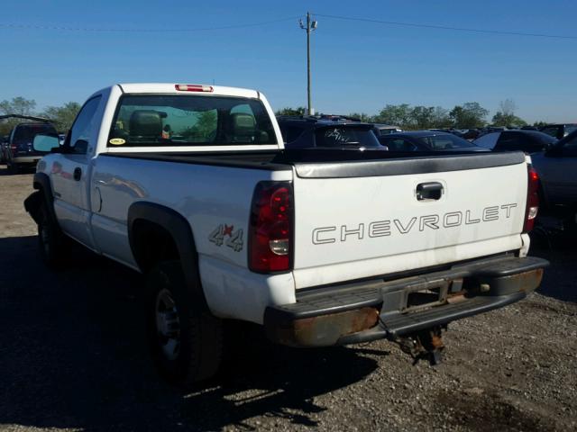 1GCHK24U75E293816 - 2005 CHEVROLET SILVERADO WHITE photo 3