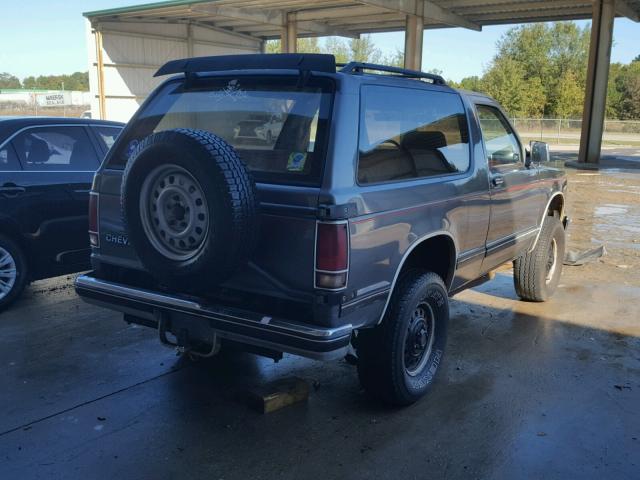 1GNCT18R9H8175140 - 1987 CHEVROLET BLAZER S10 SILVER photo 4