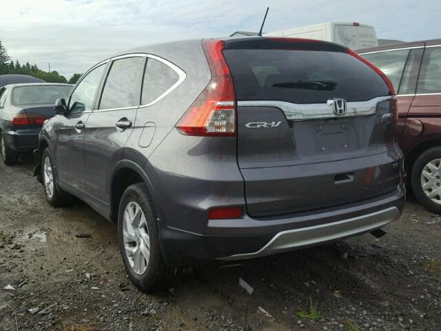 2HKRM4H44FH114251 - 2015 HONDA CR-V SE SILVER photo 3