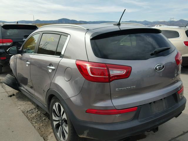 KNDPCCA67B7125162 - 2011 KIA SPORTAGE E GRAY photo 3