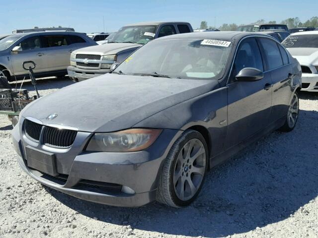 WBAVB73577VF54035 - 2007 BMW 335 GRAY photo 2