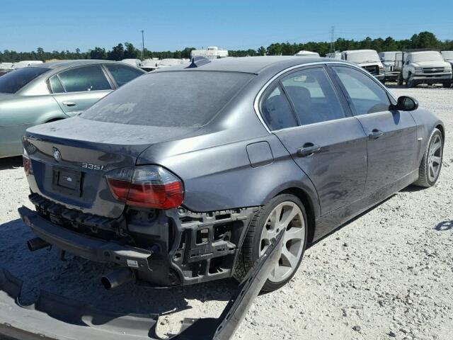 WBAVB73577VF54035 - 2007 BMW 335 GRAY photo 4