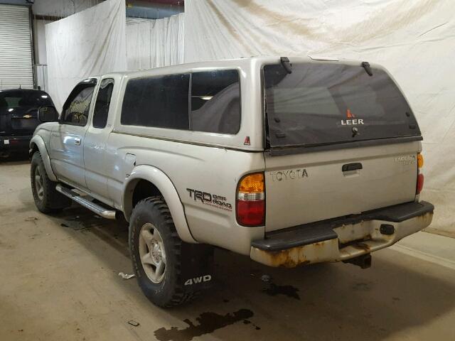 5TEWN72N93Z301027 - 2003 TOYOTA TACOMA GRAY photo 3