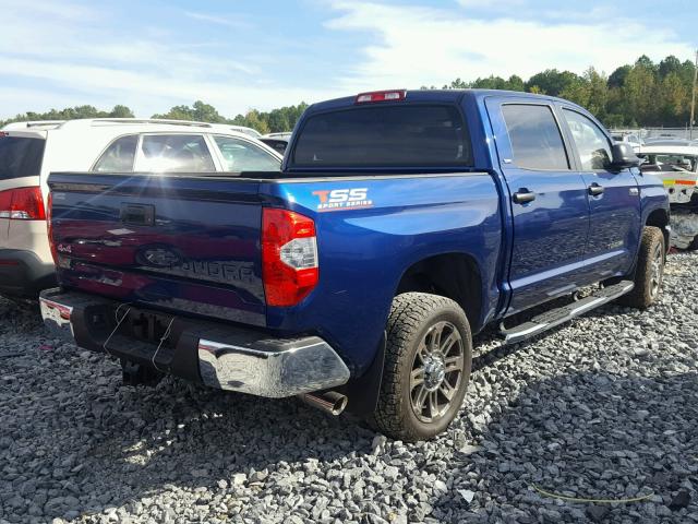 5TFDW5F18FX457510 - 2015 TOYOTA TUNDRA BLUE photo 4