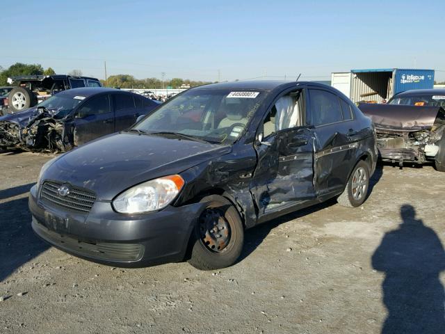 KMHCN46C99U382537 - 2009 HYUNDAI ACCENT GLS GRAY photo 2