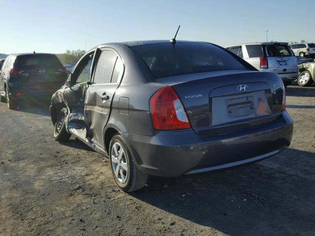 KMHCN46C99U382537 - 2009 HYUNDAI ACCENT GLS GRAY photo 3