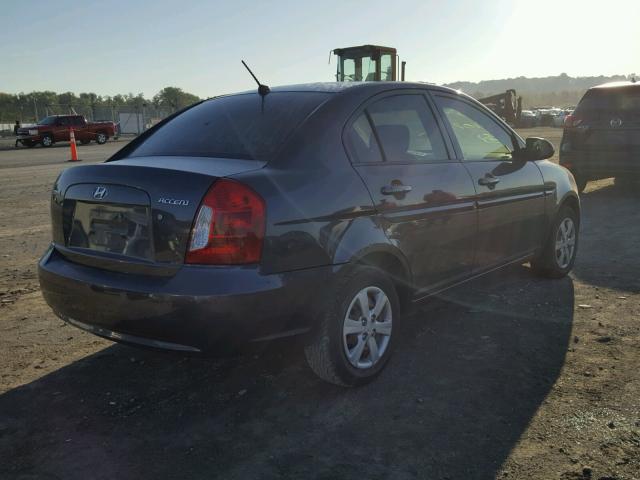 KMHCN46C99U382537 - 2009 HYUNDAI ACCENT GLS GRAY photo 4