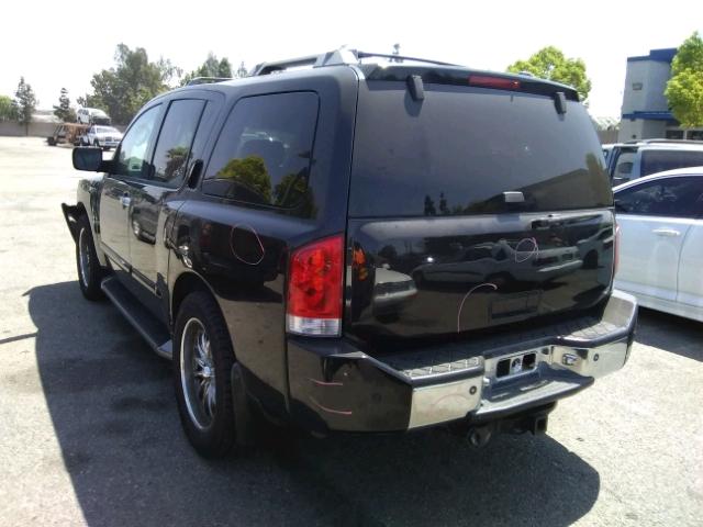 5N1AA08A15N737082 - 2005 NISSAN ARMADA SE BLACK photo 3