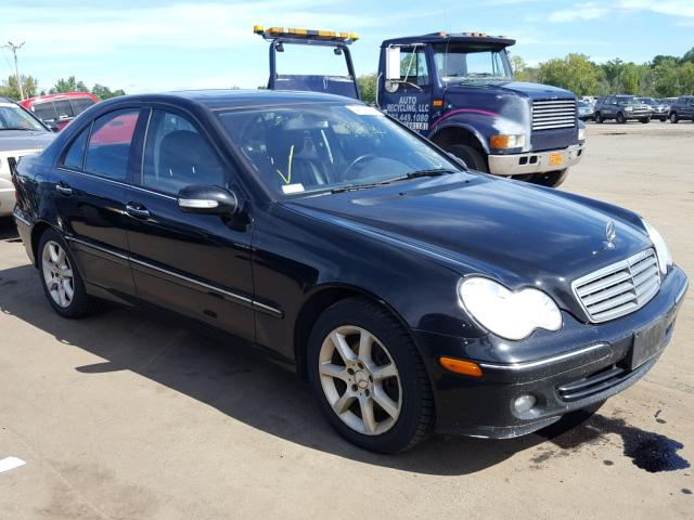 WDBRF92H47F903402 - 2007 MERCEDES-BENZ C 280 4MAT BLACK photo 1