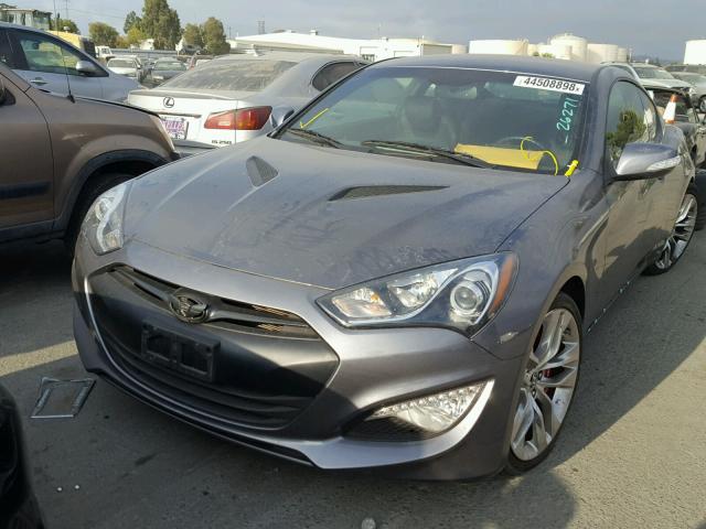 KMHHU6KJ2FU124669 - 2015 HYUNDAI GENESIS CO GRAY photo 2