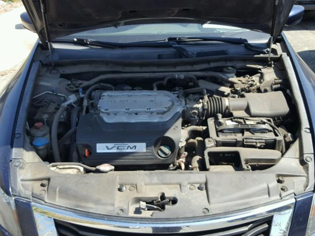 1HGCP36818A071299 - 2008 HONDA ACCORD EXL BLUE photo 7