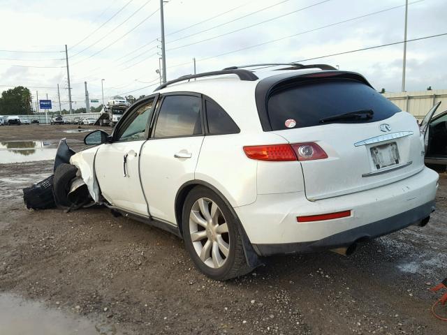 JNRAS08U43X102144 - 2003 INFINITI FX35 WHITE photo 3